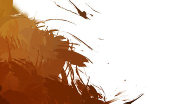 Taranmış Boyalı Soyut Arkaplan. Vahşi kaotik fırça darbeleri. Boya darbeleri. 2D İllüstrasyon. Fırça darbeli resim. 