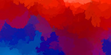 Yaratıcı bir geçmiş. Canlı fırça darbeleriyle boyanmış. Renkli desenli resim. Fırçalanmış duvar kağıdını boya.