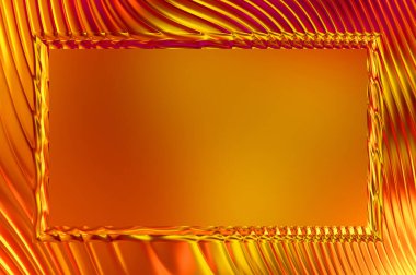 Soyut çerçeveli arkaplan. Renkli, canlı, dalgalı bir duvar kağıdı. Merkezi çerçeveli yaratıcı grafik 2d çizim. Dinamik şekilli modaya uygun sıvı örtüsü.