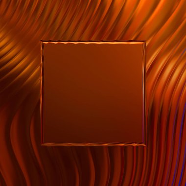 Soyut çerçeveli arkaplan. Renkli, canlı, dalgalı bir duvar kağıdı. Merkezi çerçeveli yaratıcı grafik 2d çizim. Dinamik şekilli modaya uygun sıvı örtüsü.