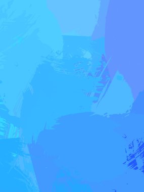 Vahşi fırça darbeleriyle yaratıcı soyut resim. Artistik fırça darbeleriyle donatılmış. Renkli ve canlı bir tasvir. Boyalı sanat.