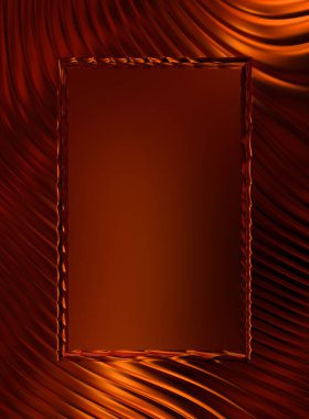 Soyut çerçeveli arkaplan. Renkli, canlı, dalgalı bir duvar kağıdı. Merkezi çerçeveli yaratıcı grafik 2d çizim. Dinamik şekilli modaya uygun sıvı örtüsü.