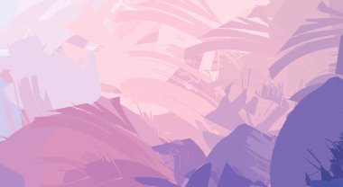 Canlı fırça darbeleriyle boyanmış. Renkli desenli resim. Fırçalanmış duvar kağıdını boya.