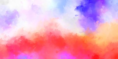 Yaratıcı soyut resim. Artistik fırça darbeleriyle donatılmış. Renkli ve canlı bir illüstrasyon. boyalı sanat.