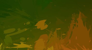 Fırça darbesi ile boyanmış. Sanatsal canlılık ve renkli duvar kâğıdı. Kaotik resim. Taranmış Boyalı Soyut Arkaplan. 