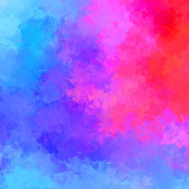 Canlı fırça darbeleriyle boyanmış. Renkli desenli resim. Fırçalanmış duvar kağıdını boya.