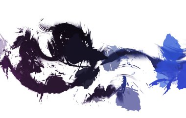 resmedilmiş sanat eseri. fırçalanmış canlı duvar kağıdı. Eşsiz ve yaratıcı illüstrasyon. Renkli fırça darbelerinin soyut arkaplanı. 