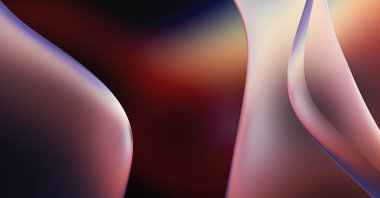 Soyut arkaplan. Değişken renk değişim dalgaları, dinamik hareketlerle. Işık dalgalarının neon renkli soyut tasarımı. Duvar kağıdı, afiş, arkaplan, kart, kitap illüstrasyonu, web sitesi.