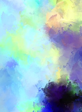 Sanatsal canlılık ve renkli duvar kağıdı. Taranmış Soyut Arkaplan. Fırça darbeli resim. 