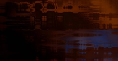 Soyut arkaplan. Yaşlanmış grunge dokusunda geometrik elementler. Farklı renk desenli grafiksel illüstrasyon.