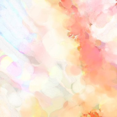 2D çizim. Sanatsal arkaplan resmi. Tablo üzerinde soyut resim. Çağdaş sanat. El yapımı resim. Renkli doku. Modern sanat eserleri. Yüzeyde suluboya fırça darbeleriyle boyama.