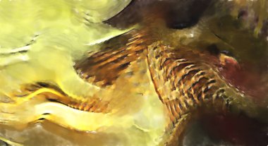 Modern sanat. Renkli çağdaş sanat eserleri. Renkli boya darbeleri. Soyut arkaplanda fırça darbeleri. fırça boyası.