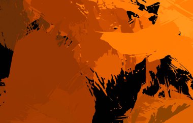 Sanatsal soyut arkaplan. Doku boyalı duvar kağıdı. Boya darbeleriyle yaratıcı bir illüstrasyon. Fırça desenli resim.