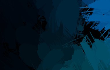 Vahşi fırça darbeleriyle yaratıcı soyut resim. Artistik fırça darbeleriyle donatılmış. Renkli ve canlı bir tasvir. Boyalı sanat.