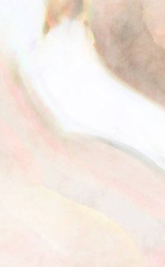 Yumuşak suluboya duvar kağıdı. Hafifçe fırçalanmış renkleri olan sanatsal bir resim. Pastel renkler arkaplana dokunmuş. Soyut duvar sanatı..