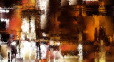 Modern sanat. Renkli çağdaş sanat eserleri. Renkli boya darbeleri. Soyut arkaplanda fırça darbeleri. Fırça boyası. Eşsiz duvar sanatı.