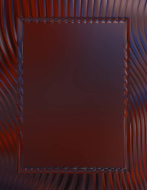 Soyut çerçeveli arkaplan. Renkli, canlı, dalgalı bir duvar kağıdı. Merkezi çerçeveli yaratıcı grafik 2d çizim. Dinamik şekilli modaya uygun sıvı örtüsü.