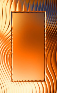 Soyut çerçeveli arkaplan. Renkli, canlı, dalgalı bir duvar kağıdı. Merkezi çerçeveli yaratıcı grafik 2d çizim. Dinamik şekilli modaya uygun sıvı örtüsü.