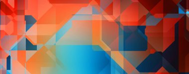 Soyut geometrik duvar kağıdı. Geometrik renkli şekiller. Çokgen arka plan. Bir teknolojinin dijital illüstrasyonuName.