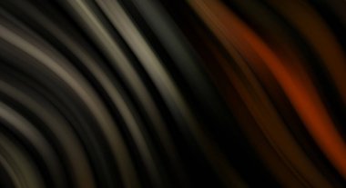 Siyah arka planda renkli düz çizgiler. Sıvı ve sıvı renkli dalgalar karanlıkta akıyor. Duvar kağıdı, afiş, arkaplan, kart, kitap, kapak, poster, afiş, broşür