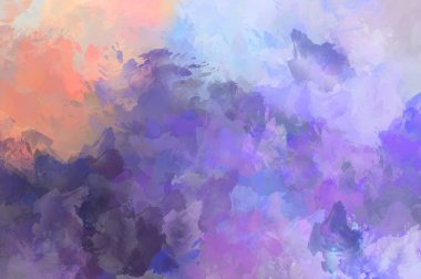 Renkli fırça darbelerinin soyut arkaplanı. fırçalanmış canlı duvar kağıdı. resmedilmiş sanat eseri. Eşsiz ve yaratıcı illüstrasyon.