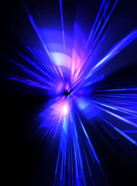 Fütürist mercek patlaması. Parlayan parçacıkları ve çizgileri olan ışık patlaması yıldızı. Güzel soyut ışın arkaplanı.