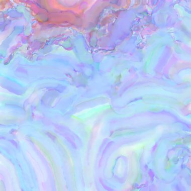 Pastel renklerde suluboya resim. Poster, duvar sanatı, afiş, kart, kitap kapağı ya da ambalaj için rahatlatıcı kompozisyonun yumuşak renkli çizimi. Modern fırça darbeleri resim.