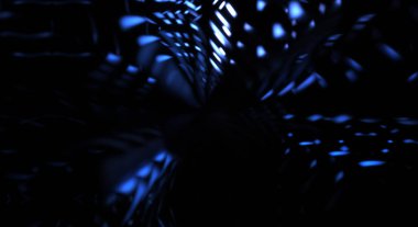 Işık parçacık izleri. Parlayan parçacıkları ve çizgileri olan ışık patlaması yıldızı. Güzel hareketli soyut ışın arkaplanı.