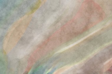 Pastel renklerde suluboya resim. Poster, duvar sanatı, afiş, kart, kitap kapağı ya da ambalaj için rahatlatıcı kompozisyonun yumuşak renkli çizimi. Modern fırça darbeleri resim.