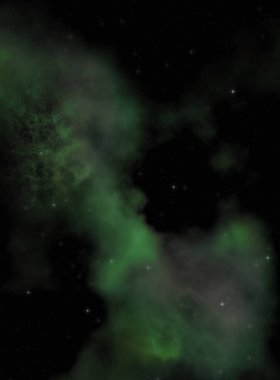 Galaksi uzayındaki yıldız alanı renkli nebula ile. Uzayın derinliklerinin bilim kurgu geçmişi. Ruhsal duvar kağıdı.