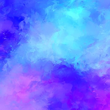 Duvar sanatı Eşsiz ve yaratıcı illüstrasyon. Fırça darbesi ile boyanmış. Renkli fırça darbelerinin soyut arkaplanı. Fırçalanmış canlı duvar kâğıdı. Boyalı sanatsal yaratım.