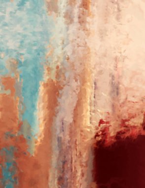 Modern sanat. Renkli çağdaş sanat eserleri. Renkli boya darbeleri. Soyut arkaplanda fırça darbeleri. Fırça boyası. Eşsiz duvar sanatı.