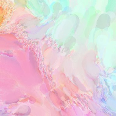 El yapımı sürreal soyut desenli suluboya. Modern sanatsal resim. 2D çizim. Arkaplan boyası karışımı. Yaratıcı duvar sanatı. Çağdaş sanat.