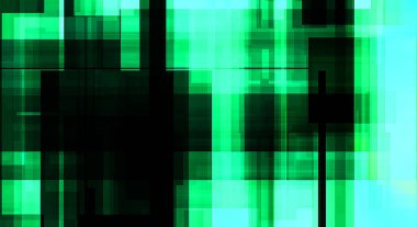 Renkli ve canlı geometrik şekiller katmanları var. Bir teknoloji planının dijital illüstrasyonu. Gelecekçi tasarım şablonu.