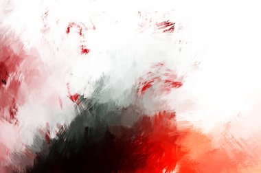 Canlı fırça darbeleriyle boyanmış. Renkli desenli resim. Fırçalanmış duvar kağıdını boya.