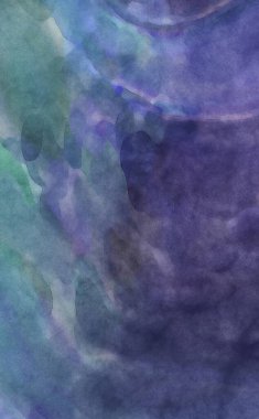 Alkol mürekkebini andıran rahatlatıcı fırça darbelerinin modern resmi. Poster, duvar sanatı, afiş, kart, kitap kapağı veya ambalaj için pastel renkli suluboya resim.