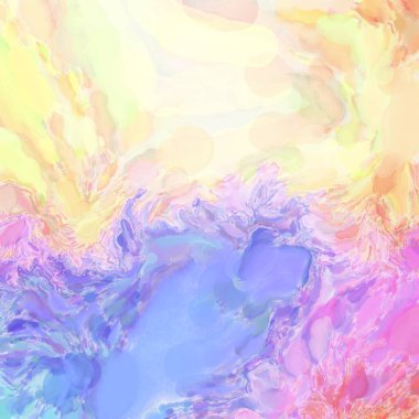 Çağdaş sanat. El işçiliğinin renkli dokusu. Modern resim. Yüzeyde suluboya vuruşlar. Sanatsal arkaplan resmi. Tablo üzerinde soyut resim. Fırça darbeleri. 