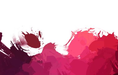 Taranmış Boyalı Soyut Arkaplan. Vahşi kaotik fırça darbeleri. Boya darbeleri. 2D İllüstrasyon. Fırça darbeli resim. 