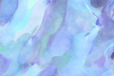 Yumuşak suluboya duvar kağıdı. Hafifçe fırçalanmış renkleri olan sanatsal bir resim. Pastel renkler arkaplana dokunmuş. Soyut duvar sanatı..