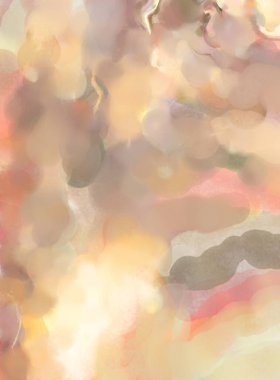 Modern fırça darbeleri. Pastel renklerde suluboya resim. Poster, duvar sanatı, afiş, kart, kitap kapağı veya ambalaj için sakinleştirici kompozisyonun yumuşak renkli çizimi. 