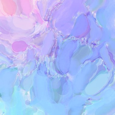 El yapımı sürreal soyut desenli suluboya. Modern sanatsal resim. 2D çizim. Arkaplan boyası karışımı. Yaratıcı duvar sanatı. Çağdaş sanat.