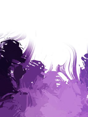 Taranmış Boyalı Soyut Arkaplan. Vahşi kaotik fırça darbeleri. Boya darbeleri. 2D İllüstrasyon. Fırça darbeli resim. 