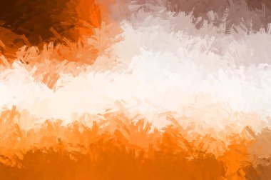 Canlı fırça darbeleriyle boyanmış. Renkli desenli resim. Fırçalanmış duvar kağıdını boya.