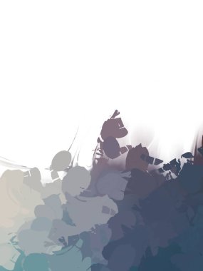 Taranmış Boyalı Soyut Arkaplan. Vahşi kaotik fırça darbeleri. Boya darbeleri. 2D İllüstrasyon. Fırça darbeli resim. 