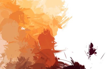 Duvar sanatı Eşsiz ve yaratıcı illüstrasyon. Fırça darbesi ile boyanmış. Renkli fırça darbelerinin soyut arkaplanı. Fırçalanmış canlı duvar kâğıdı. Boyalı sanatsal yaratım.