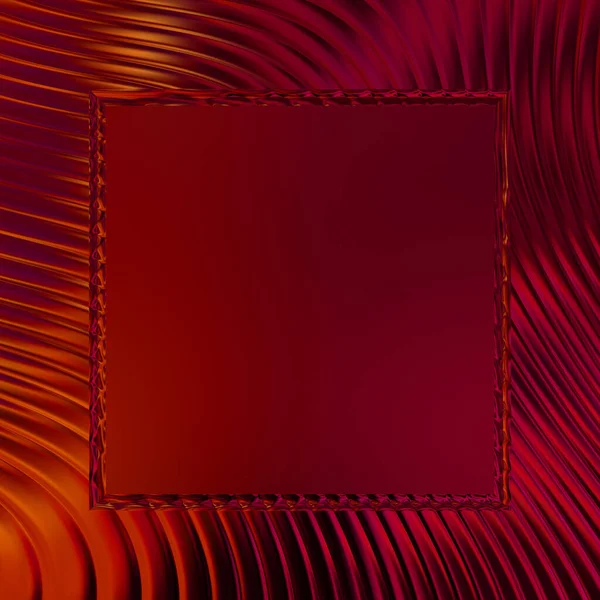 Soyut çerçeveli arkaplan. Renkli, canlı, dalgalı bir duvar kağıdı. Merkezi çerçeveli yaratıcı grafik 2d çizim. Dinamik şekilli modaya uygun sıvı örtüsü.