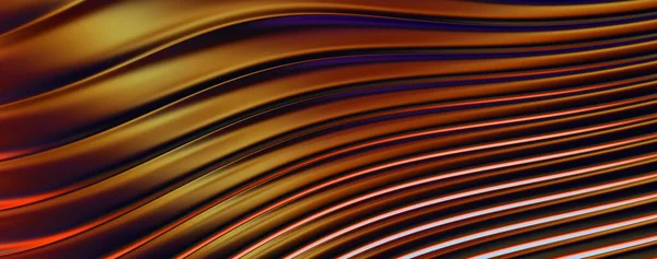 Abstrakter Hintergrund Bunte Wellenförmige Reflektierende Tapete Grafische Illustration Für Tapete — Stockfoto