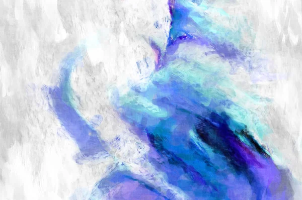 Soyut arkaplanda pürüzlü fırça darbeleri. Fırça boyası. Renkli boya darbeleri. Eşsiz duvar sanatı. Tuvaldeki modern sanat. Renkli çağdaş sanat eserleri. 