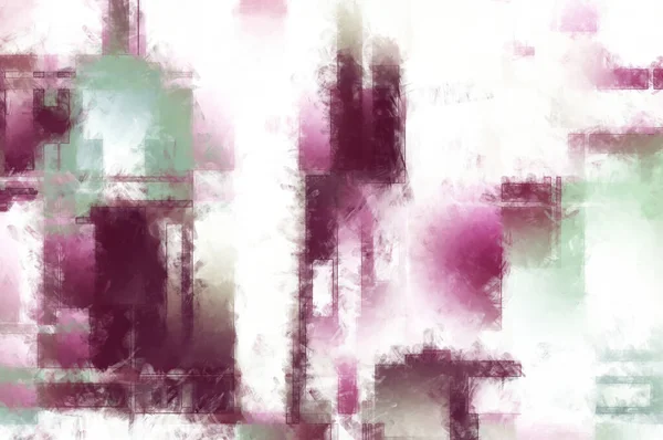 Modern sanat. Renkli çağdaş sanat eserleri. Renkli boya darbeleri. Soyut arkaplanda fırça darbeleri. Fırça boyası. Eşsiz duvar sanatı.