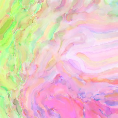 Çağdaş sanat. El işçiliğinin renkli dokusu. Modern resim. Yüzeyde suluboya vuruşlar. Sanatsal arkaplan resmi. Tablo üzerinde soyut resim. Fırça darbeleri.